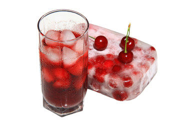 cherry juice with ice