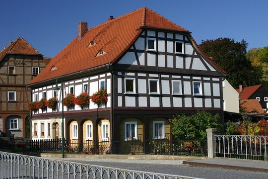 Umgebindehaus in der Oberlausitz