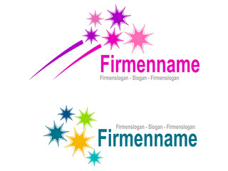 Firmenlogo violette Sternchen