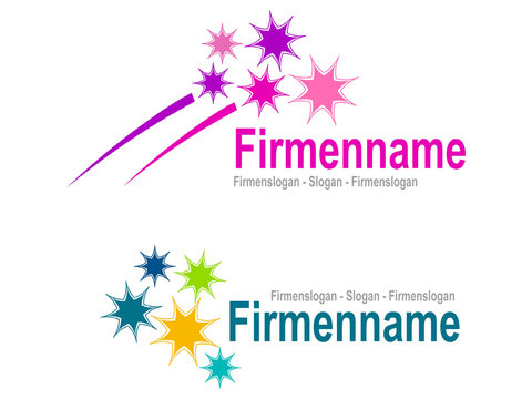 Firmenlogo violette Sternchen