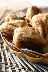 china delicious food--fried slice lotus root