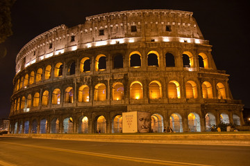 Coloseum by night