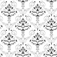 black floral background