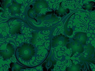 Imagination green ornamental background