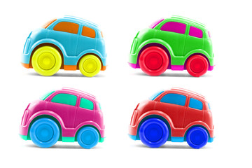 Fototapeta na wymiar set of toy cars