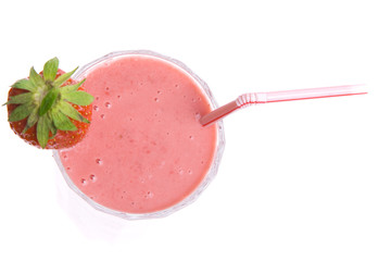 delicious strawberry milkshake