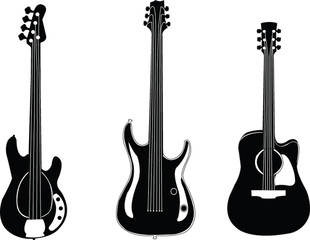 guitars collection - vector