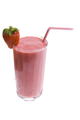 delicious strawberry milkshake