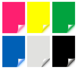 Naklejka premium page , paper , sticker , postit