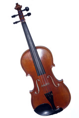 Fototapeta na wymiar Violin Complete Isolated on White