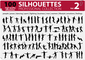 100 Vector Silhouettes Professional Collection Vol. 2