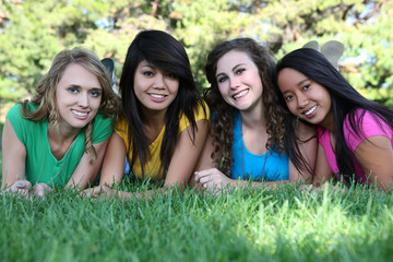 Girl Friends in the Park