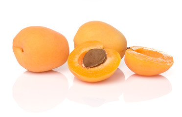 Apricots With One Sliced