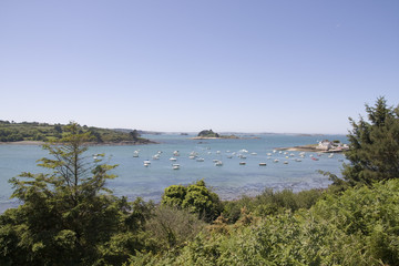 Fototapeta na wymiar view of the sea with boats
