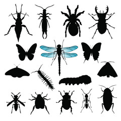 Creepy Crawlies Silhouette Collection No.1.