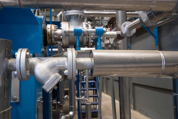 Pipes at processing plant
