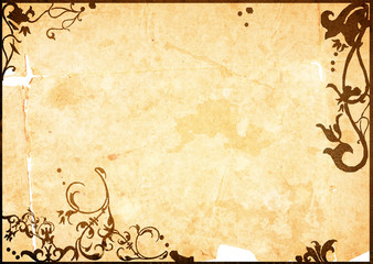 Fototapeta premium floral style frame