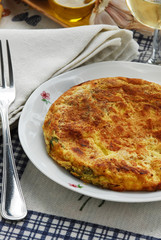 Frittata di Vitalba agli asparagi - Antipasti di toscana