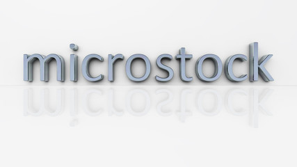 chrome word microstock