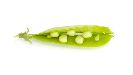 Young peas from legume