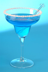 Tequila with blue color
