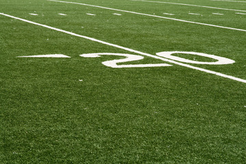 Terrain de football américian, détail