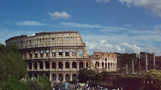 The famous colosseum in rome, italy