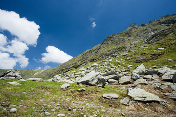 Landscape in Fagaras mountains, Romania