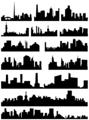 Obraz premium Ilustracja panoramę miasta