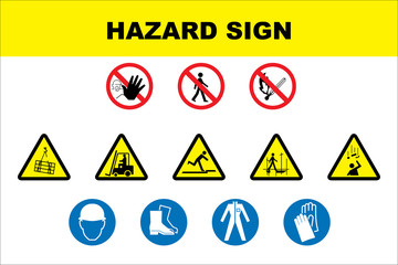Safety icon set