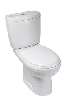Toilet bowl, isolated on white