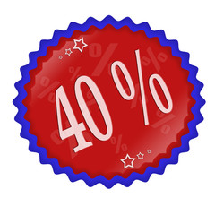 Rabattbutton 40