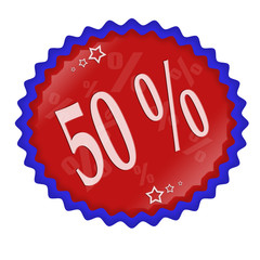 Rabattbutton 50