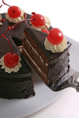 Chocolate Cake With Cherry