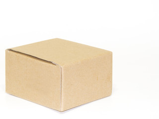 cardboard box isolated white backround