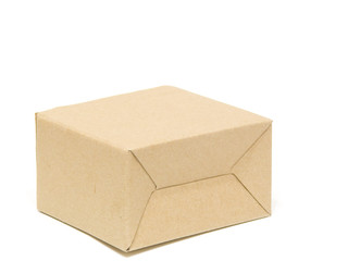 cardboard box isolated white backround