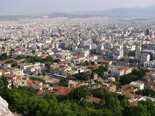 vue panoramique d'Athènes en Grèce - 15079106