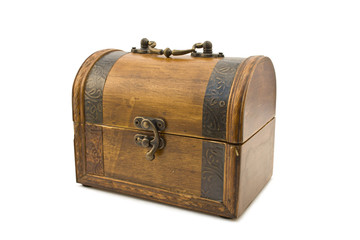 Small wooden trunk