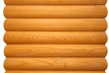 Wooden laths on a white background
