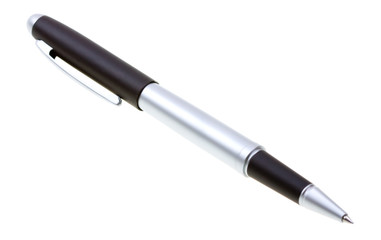 Close-up metalic pencil isolated on white