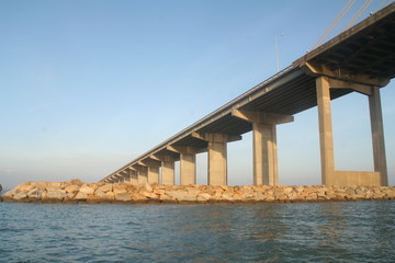 The Penang Bridge , longest bridge in south east asia
