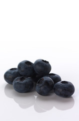 Isolated blueberries