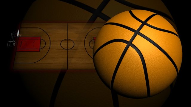 Animated 3d basketball