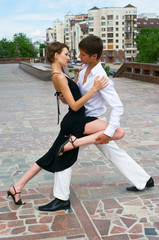 couple dancing Latino dance - 15087996