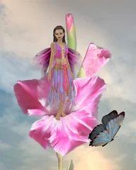 Acrylic prints Fairies and elves Flower Fairy
