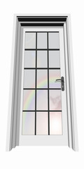 Obraz premium high resolution 3D closed door over a natural sky