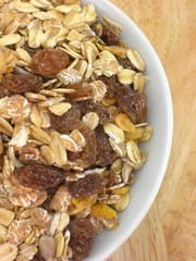 Haferflocken, Obst