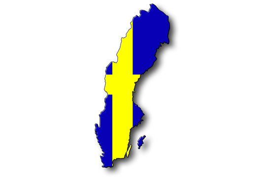 Landkarte Schweden