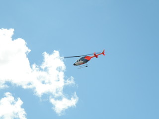 Fototapeta na wymiar Medical helicopter (czech republic)