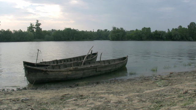 Old fisherman boat